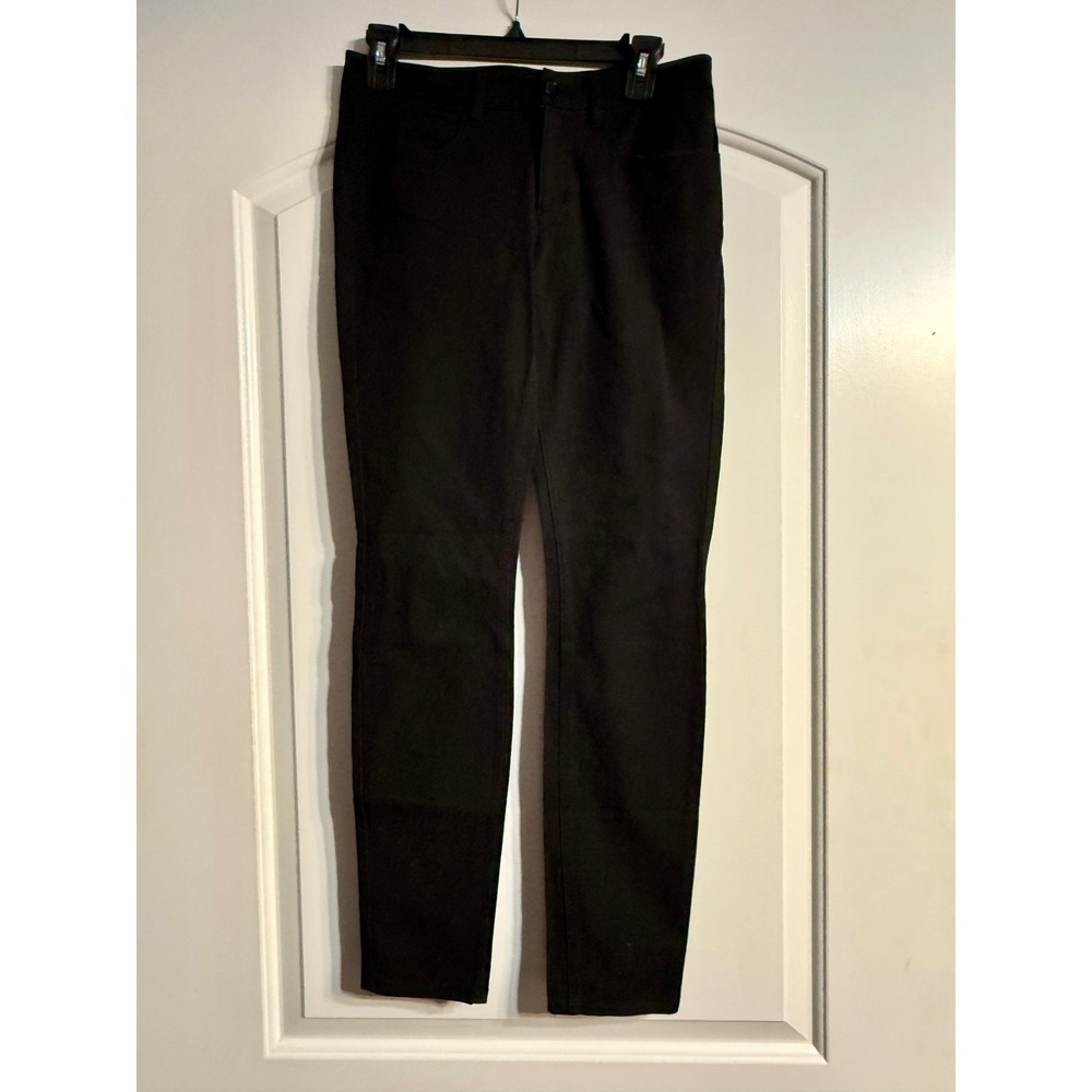 Theory Billy AW Checklist LT Pants 26 Black Slim Fit Quiet Luxury Goth Chic